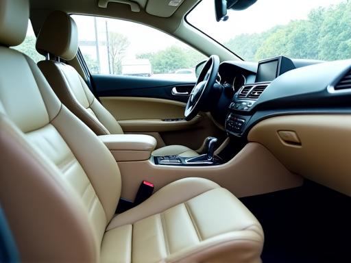 The same interior, clean and fresh with spotless upholstery.